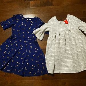 Joe Fresh cotton dress + Old Navy cotton dress
